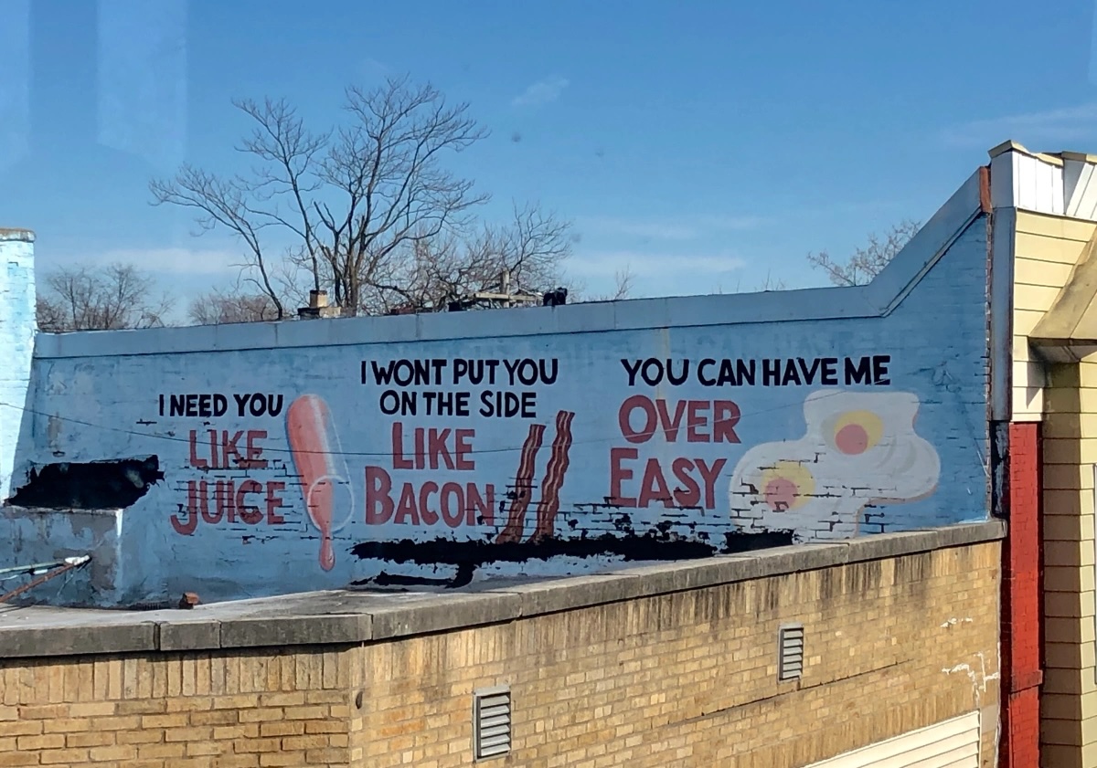 I won't put you on the side like Bacon